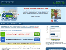 Tablet Screenshot of homeinspectionandmore.com